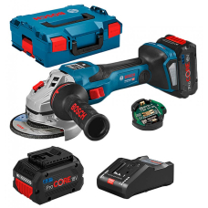 Аккумуляторная угловая шлифмашина Bosch Professional GWS 18V-15 SC, 2x8.0 Ah, з/у GAL 18V-160 C, в L-Boxx 136