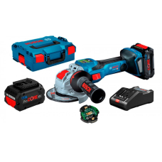 Акумуляторна болгарка Bosch GWX 18V-15 SC Professional, 2x18V 8.0Ah, з/п GAL 18V-160 C, в L-Boxx 136