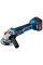 Аккумуляторная угловая шлифмашина Bosch Professional GWS 18V-10, 2x4.0Ah, з/у GAL 18V-40