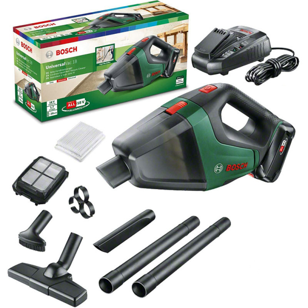 Аккумуляторный пылесос Bosch UniversalVac 18, 1x2.5Ah, з/у