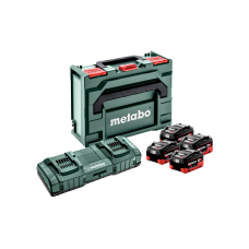 Базовый комплект Metabo 4xLiHD 8.0 Ah, ASC 145 Duo, в MetaBox 145