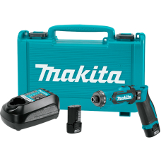 Аккумуляторный шуруповерт Makita DF 012 DSE, 2x1.5Ah, з/у, кейс