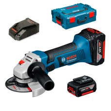 Акумуляторна кутова шліфмашина Bosch GWS 18-125 LI, 2x4.0 Ah, з/п, в L-Boxx 136