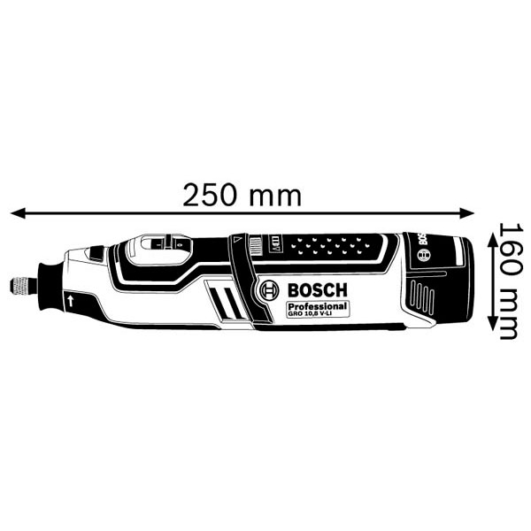 Аккумуляторная бормашина Bosch GRO 12V-35, каркас