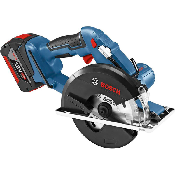 Акумуляторна циркулярна пила Bosch GKM 18 V-LI Professional, 2x4.0Ah, з/п, в L-BOXX 238