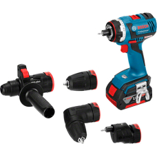 Аккумуляторный ударный шуруповерт Bosch GSR 18 V-EC FC2, 2x4.0 Ah, з/у AL 1860 CV, в L-BOXX 136 + набор насадок