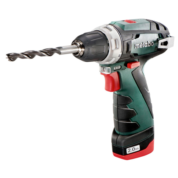 Аккумуляторный шуруповерт Metabo PowerMaxx BS Basic, 12V 2x2.0Ah, LC 24, кейс