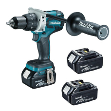 Аккумуляторная дрель-шуруповерт Makita DDF 481 RFE3, 3x3.0Ah, з/у, кейс
