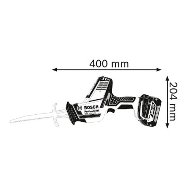 Аккумуляторная ножовка Bosch Professional GSA 18 V-LI C, 1x4.0Ah, з/у GAL 18V-40, в L-BOXX 136