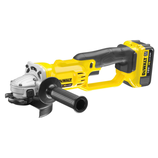 Аккумуляторная угловая шлифмашина DeWalt DCG412M2, 2x2.0Ah, з/у, в кейсе