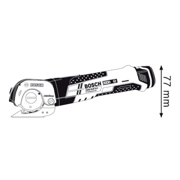 Аккумуляторные универсальные ножницы Bosch GUS 12V-300 Professional Solo, каркас