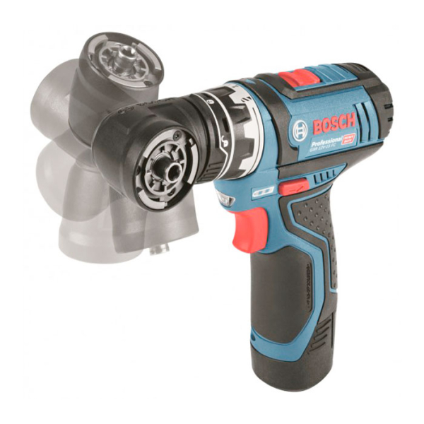 Акумуляторний шуруповерт Bosch GSR 12V-15 FC Professional, 2x2.0Ah, з/п, в L-BOXX 102