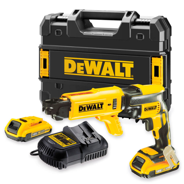 Аккумуляторный шуруповерт по гипсокартону Dewalt DCF620D2K, 2x2.0Ah, з/у, кейс