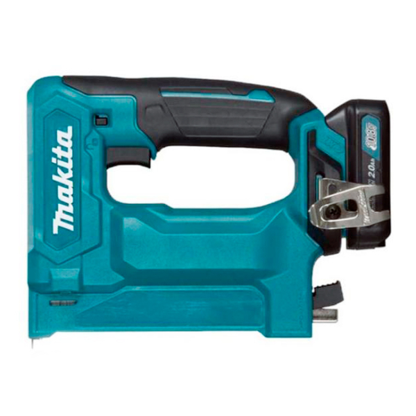Аккумуляторный степлер Makita ST 113 DWAJ, 2х2.0Ah, з/у, MakPac