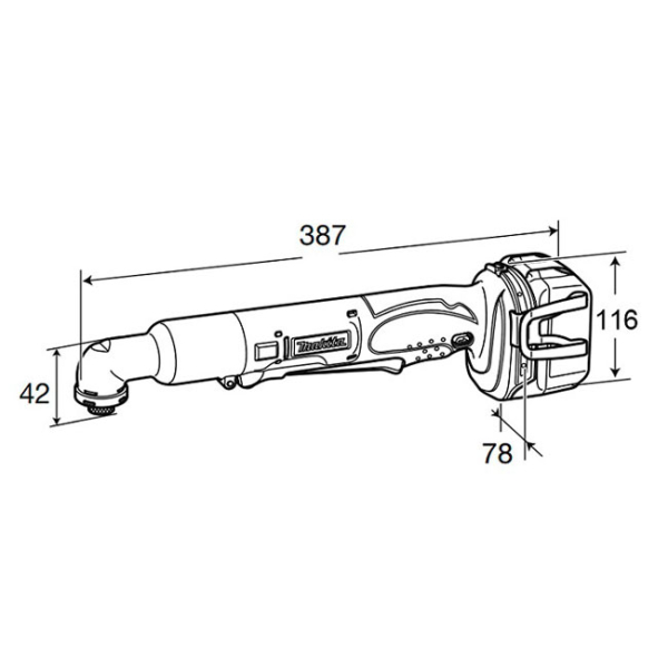Аккумуляторный винтоверт Makita DTL 061 Z, каркас