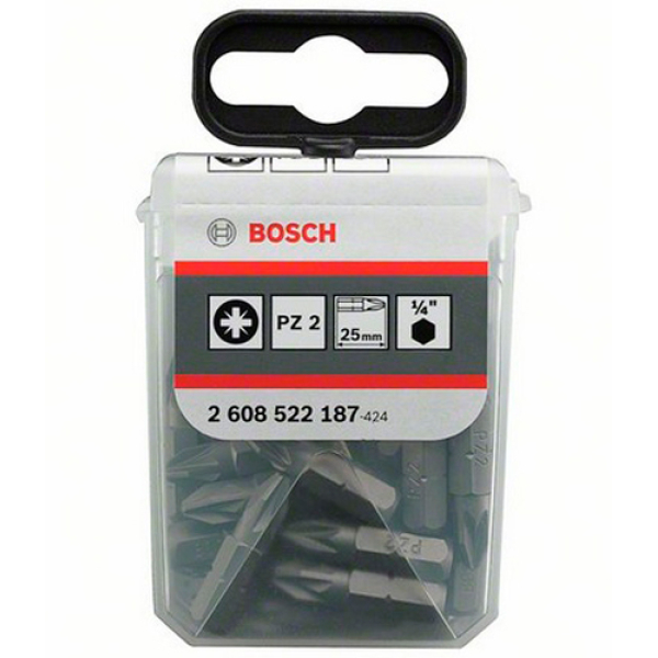 Бита Bosch Extra-Hart PZ2, 25 мм, 25 шт