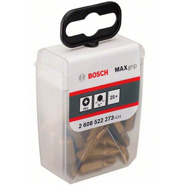 Набір біт Bosch TicTac Box PH2 Max Grip, 25 мм, 25 шт