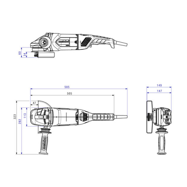 Болгарка Metabo W 26-180 MVT