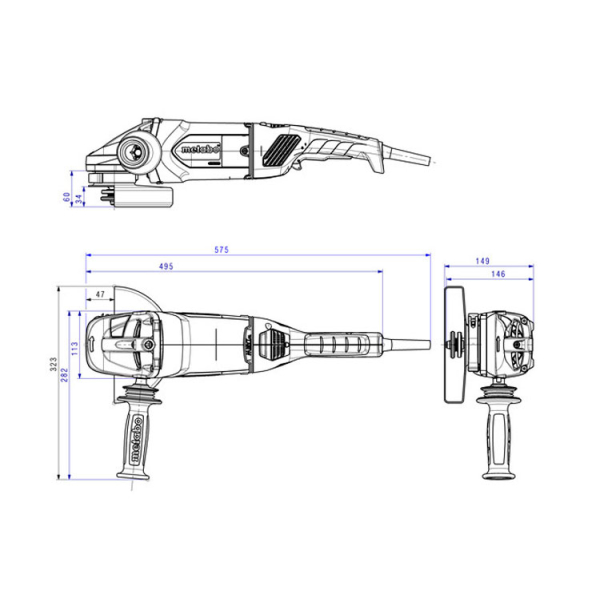 Болгарка Metabo WE 24-180 MVT