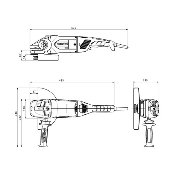 Болгарка Metabo WEA 24-230 MVT Quick