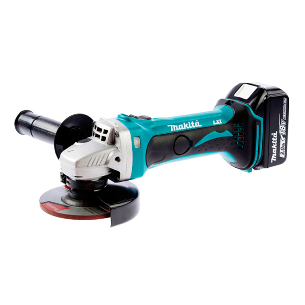 Аккумуляторная болгарка Makita DGA 452 RFJ, 2x3.0 Ah, DC18RC, Makpac