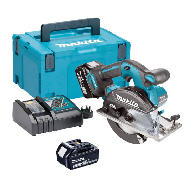 Аккумуляторная дисковая пила по металлу Makita DCS 551 RMJ, 2x4.0Ah, з/у, в MacPac