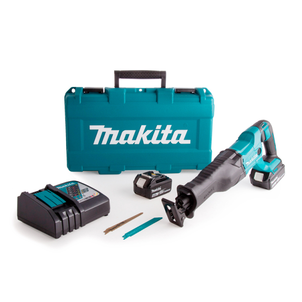 Акумуляторна ножівка Makita DJR 186 RME, 2x4.0Ah, з/п, кейс