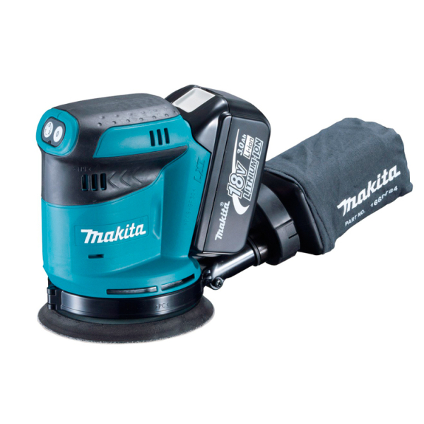 Аккумуляторный эксцентрик Makita BBO 180 RFE, 2x3.0Ah, з/у