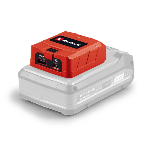 Акумуляторний адаптер для зарядки USB-пристроїв Einhell TC-CP 18 Li USB A/C