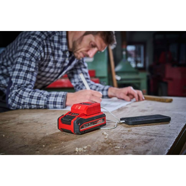 Акумуляторний адаптер для зарядки USB-пристроїв Einhell TC-CP 18 Li USB A/C