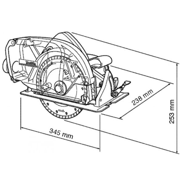 Алмазная дисковая пила с пылесборником Makita 4157 KB