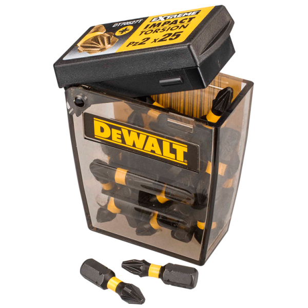 Бита IMPACT TORSION EXTREME PZ2 DeWALT 25 мм, 25 шт
