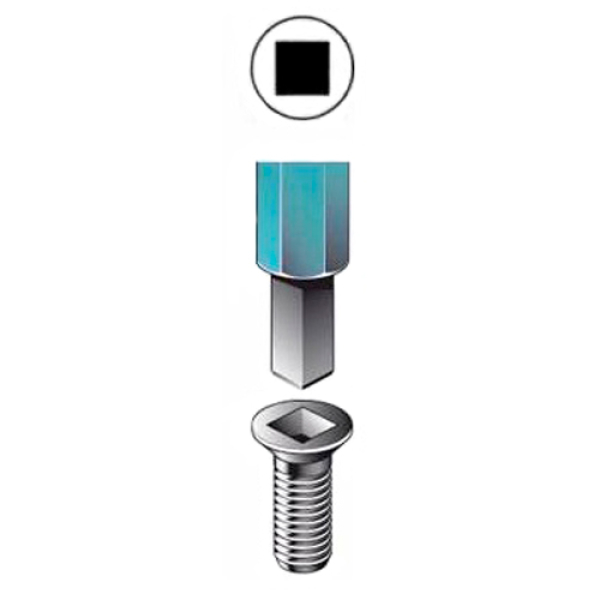 Торсионная бита Square SQ2 Impact GOLD Makita 2 шт