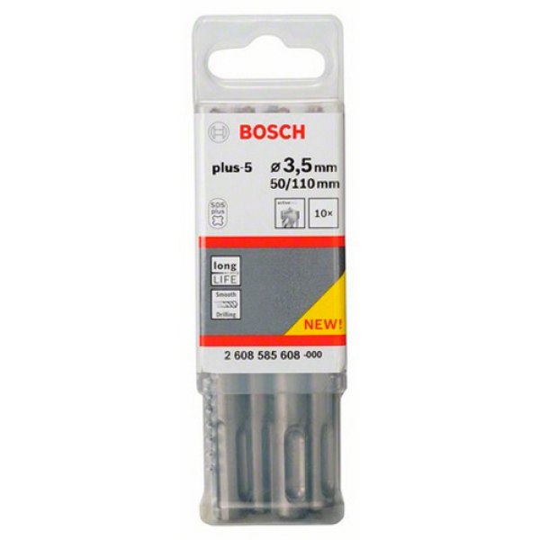 Ударный бур Bosch SDS-Plus-5, 3,5х50х110 мм, 10 шт