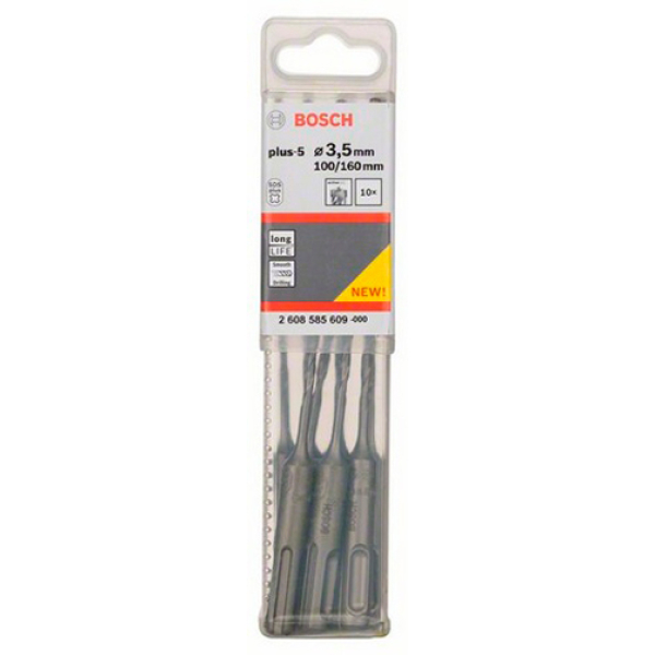 Ударный бур Bosch SDS-Plus-5, 3,5х100х160 мм, 10 шт