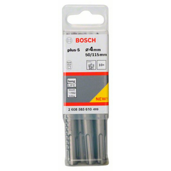 Ударный бур Bosch SDS-Plus-5, 4х50х115 мм, 10 шт