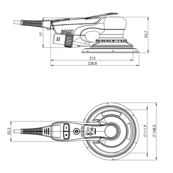 Ексцентрикова шліфмашина Metabo SXE 150-5.0 BL