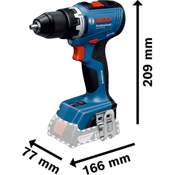 Акумуляторний шуруповерт Bosch Professional GSR 18V-65, 2x5.0 Ah, з/п GAL 18V-40, в L-BOXX 136