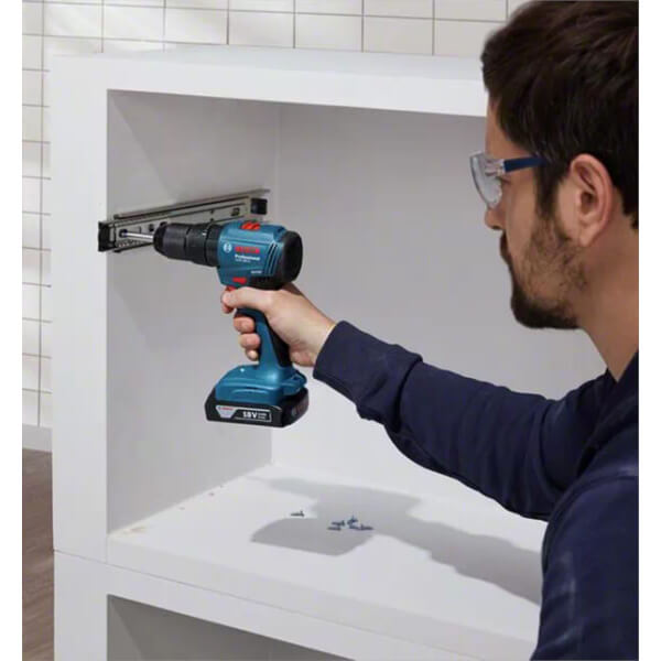 Акумуляторний ударний шуруповерт Bosch Professional GSB 185-Li, 1xGBA 18V 2.0 Ah, з/п GAL 18V-20, в кейсі