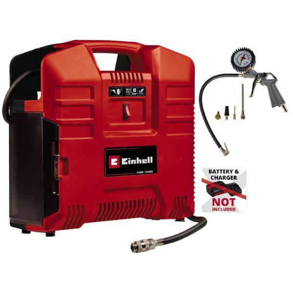 Акумуляторний компресор Einhell TE-AC 36/8 Li OF Set, каркас