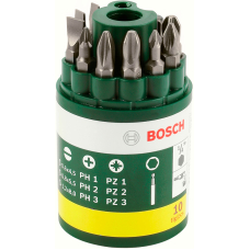 Набор бит Bosch 9 шт + универсальный держатель