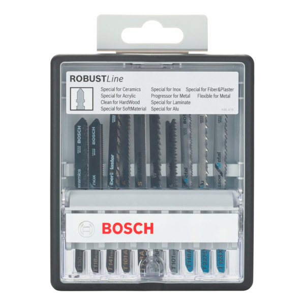 Набор пилок Bosch Robust Line Top Expert, 10 шт