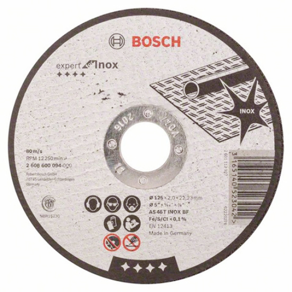 Круг отрезной Bosch Expert for Inox 125×2 мм