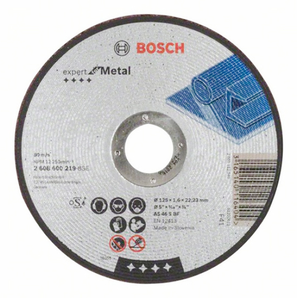 Круг отрезной Bosch Expert for Metal прямой 125×1,6 мм