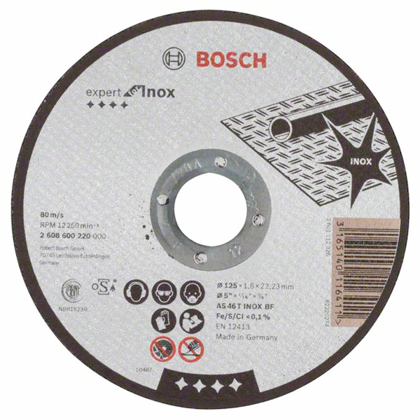 Круг отрезной Bosch Expert for Inox 125×1,6 мм