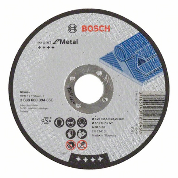 Круг отрезной Bosch Expert for Metal прямой 125×2,5 мм