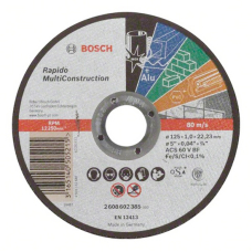 Круг отрезной Bosch Multi Construction прямой 125×1 мм
