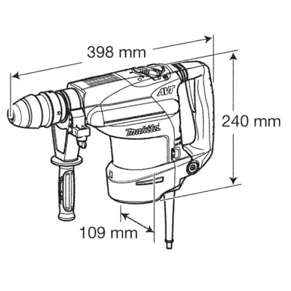 Перфоратор Makita HR 3200 C, кейс