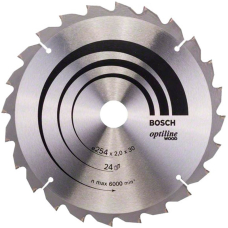 Пильный диск Bosch Optiline Wood 254×30 мм 24 зуба