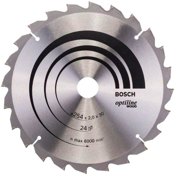Пильный диск Bosch Optiline Wood 254×30 мм 24 зуба